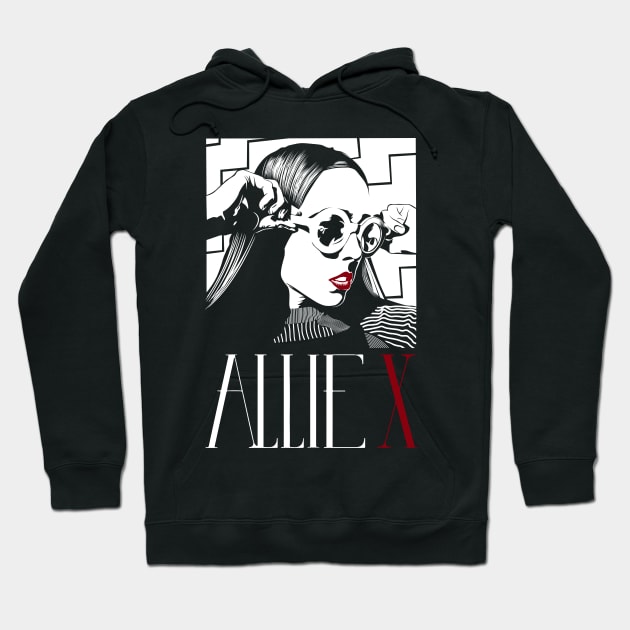 ALLIE X Portrait Hoodie by ArtMoore98